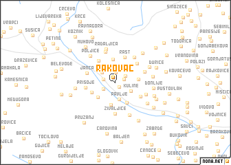 map of Rakovac