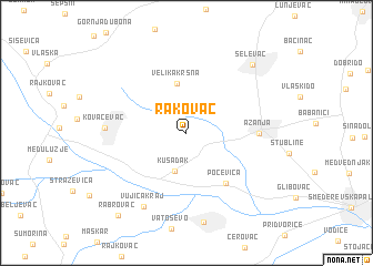 map of Rakovac