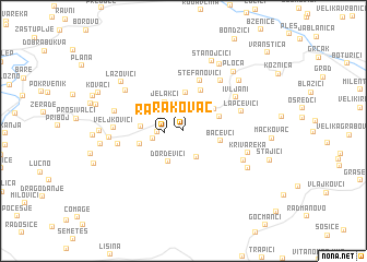 map of Rakovac