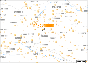 map of Rakova Noga