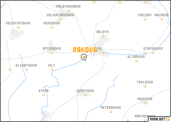 map of Rakova