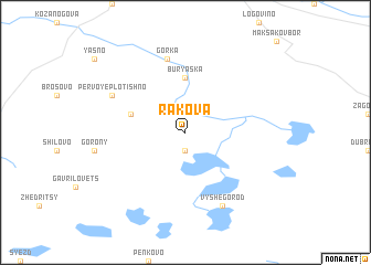 map of Rakova