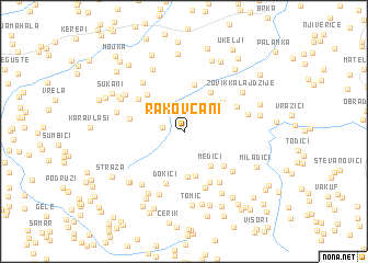 map of Rakovčani