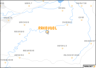 map of Rakov Dol