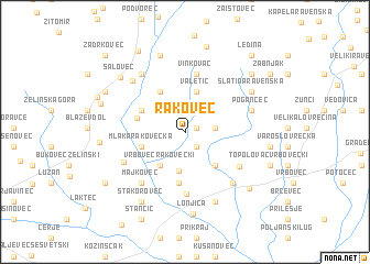 map of Rakovec