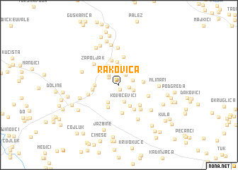 map of Rakovica