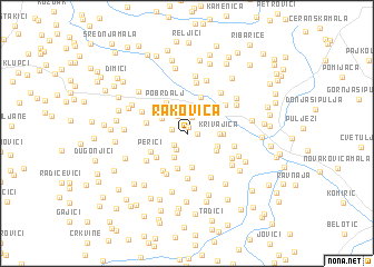 map of Rakovica