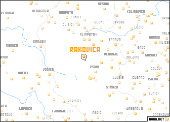 map of Rakovica