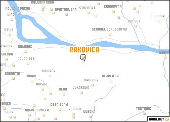 map of Rakovica