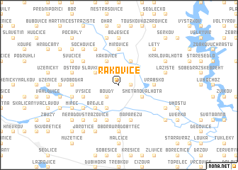 map of Rakovice