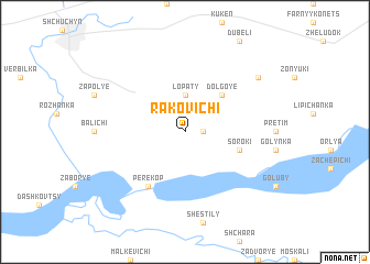 map of Rakovichi