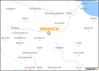 map of Rakovichi