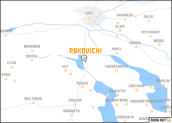 map of Rakovichi