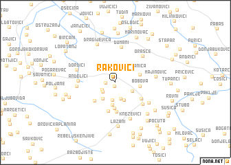map of Rakovići