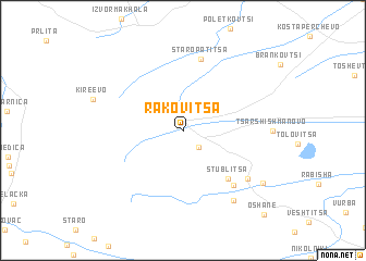 map of Rakovitsa