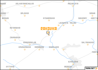 map of Rakovka