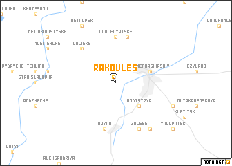 map of Rakov Les