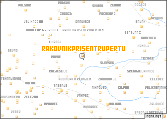 map of Rakovnik pri Šentrupertu