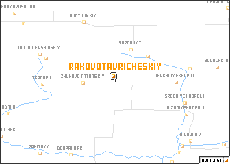 map of Rakovo-Tavricheskiy