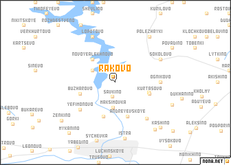 map of Rakovo