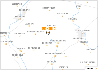map of Rakovo