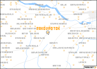 map of Rakov Potok