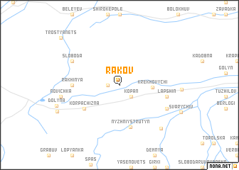 map of Rakov