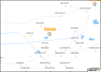 map of Rakov