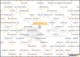 map of Rakowice