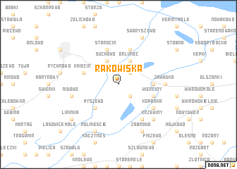 map of Rakowiska