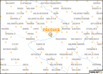 map of Rakówka