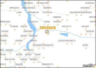 map of Rakówka