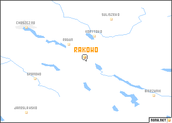 map of Rakowo