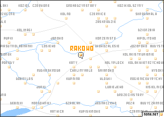 map of Rakowo