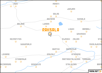 map of Raksala