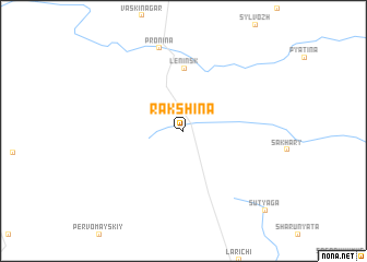 map of Rakshina