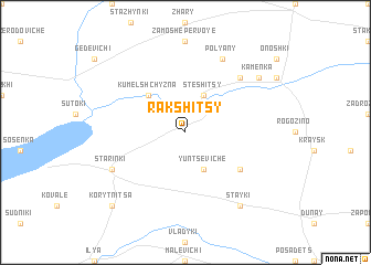 map of Rakshitsy
