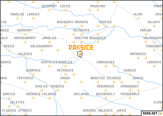 map of Rakšice