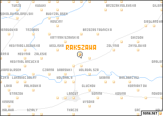 map of Rakszawa