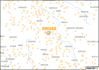 map of Rakuša