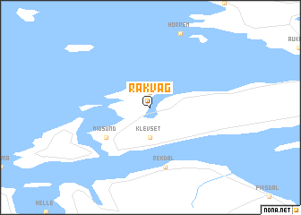 map of Rakvåg