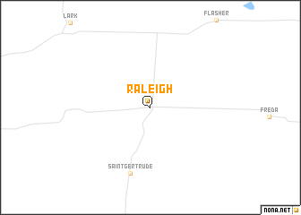 map of Raleigh