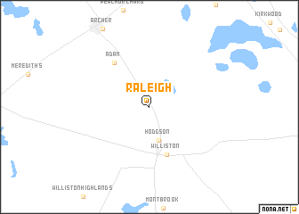 map of Raleigh