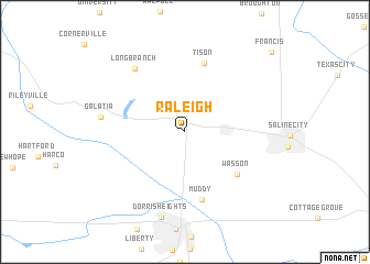 map of Raleigh