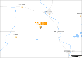 map of Raleigh