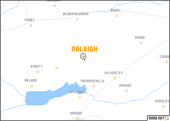 map of Raleigh