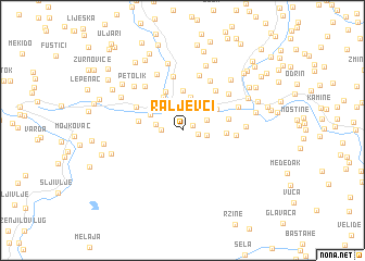 map of Raljevci