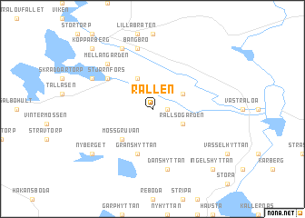 map of Rällen