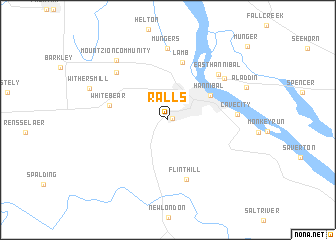 map of Ralls