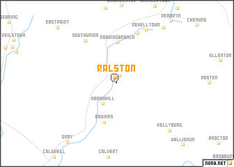 map of Ralston